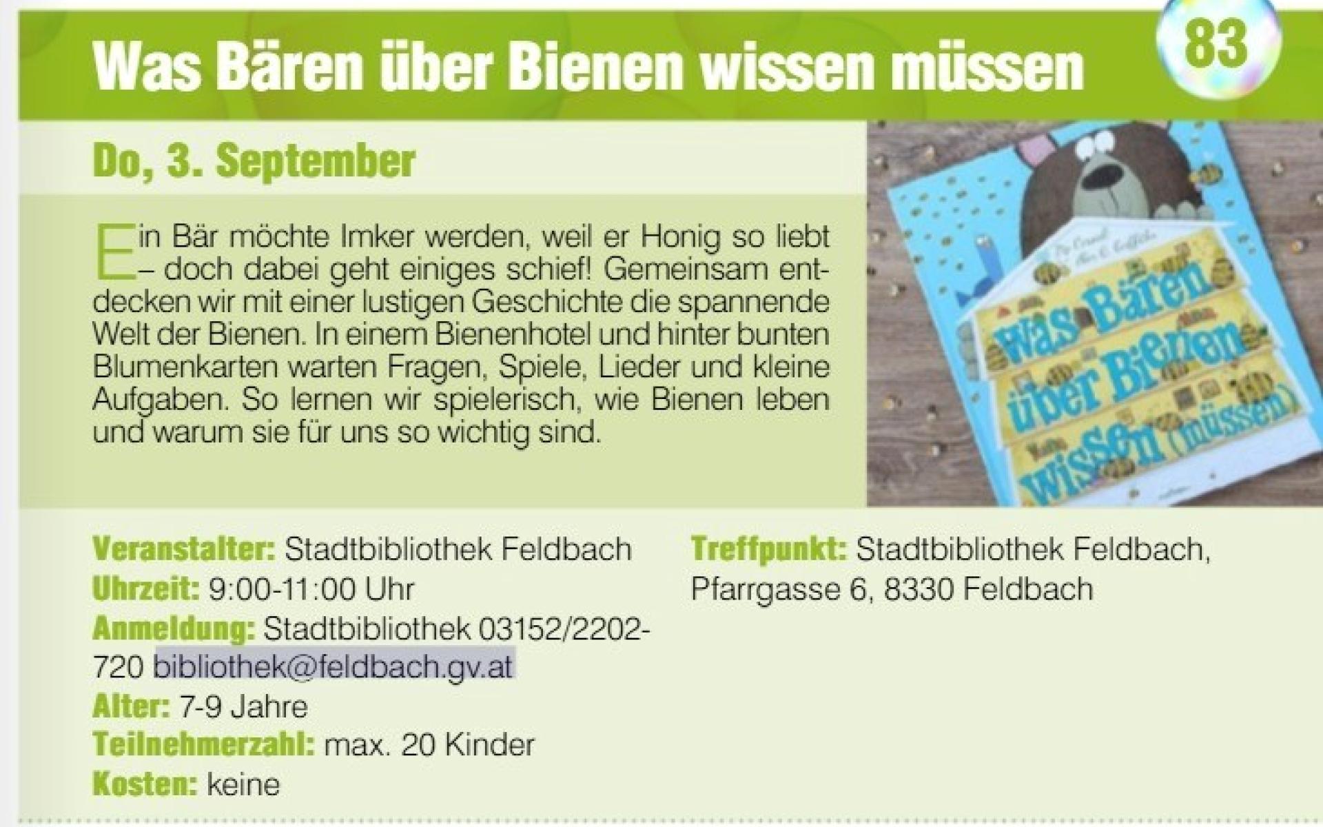 Was Bären über Bienen wissen müssen